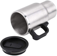 Cargar imagen en el visor de la galería, Travel Mug Taza Termo Electrica Acero Inoxidable 400 ml 12V con Cargador de Mechero de Coche Termo Electrónico de Viaje
