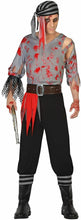 Cargar imagen en el visor de la galería, Disfraz Pirata Sangriento, adulto Color Gris Para Fiesta Halloween Carnaval Teatro
