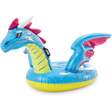 Cargar imagen en el visor de la galería, Intex - Ride on colchoneta hinchable dragon 201x191 cm 3 años, (57563NP)
