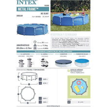 Cargar imagen en el visor de la galería, Piscina desmontable Familiar Metal Frame Intex 28200NP 305 x 76 cm 4485 L
