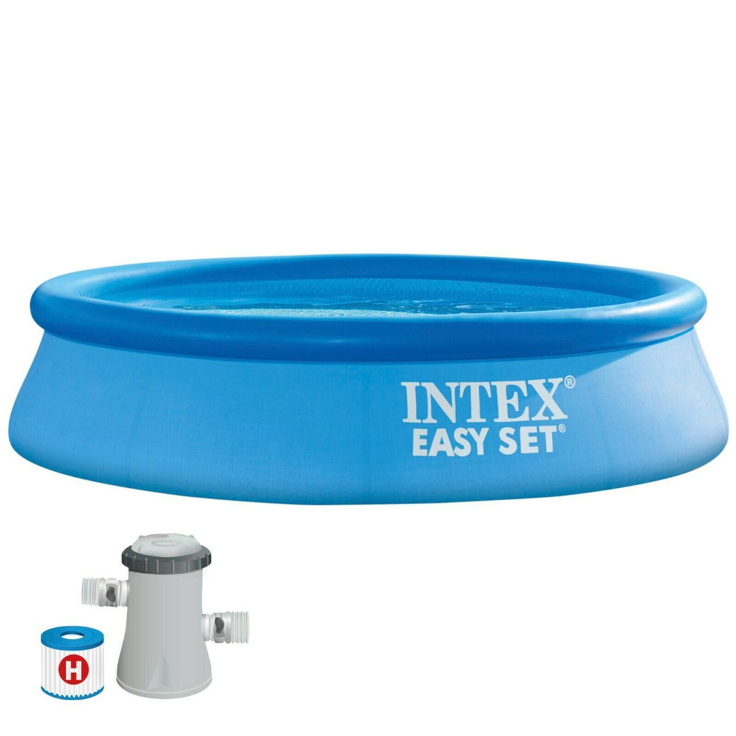 Piscina desmontable redonda INTEX jardin casa Ø244x61 cm familiar 1942 litros