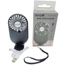 Cargar imagen en el visor de la galería, Mini Ventiladores de Mano Ventilador Portátil USB Batería Recargable 3 velocidad
