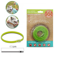 Cargar imagen en el visor de la galería, Collar Repelente Pulgas Garrapatas 60 cm Talla L Recortable Antiparásitos Para Perro Gato Animales Mascota, Colla antiparasitario Perros
