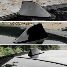 Cargar imagen en el visor de la galería, Antena de coche forma de aleta tiburón negro para techo supeior coche auto universal señal
