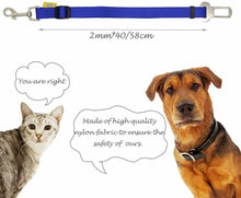 Cargar imagen en el visor de la galería, 2X Cinturón de Seguridad de Coche,Ajustable para Perro,Cachorro Gato Mascota
