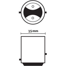 Cargar imagen en el visor de la galería, Lampara Bombilla Luz de Led de Freno de Coche 12V 4W BAY15D 9SMD 2835 Canbus
