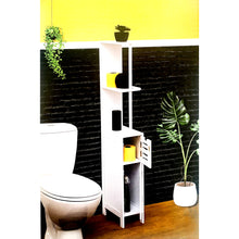 Cargar imagen en el visor de la galería, Mueble de Baño Columna Armario Eatantería Para Espacios Reducidos MDF con 2 Eatantes + 2 Puertas
