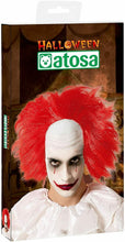 Cargar imagen en el visor de la galería, Peluca calvo Roja para Payaso Asesino Accesorios de Disfraz de Halloween Carnaval Teatro

