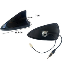 Cargar imagen en el visor de la galería, Antena de coche forma de aleta tiburón negro para techo supeior coche auto universal señal
