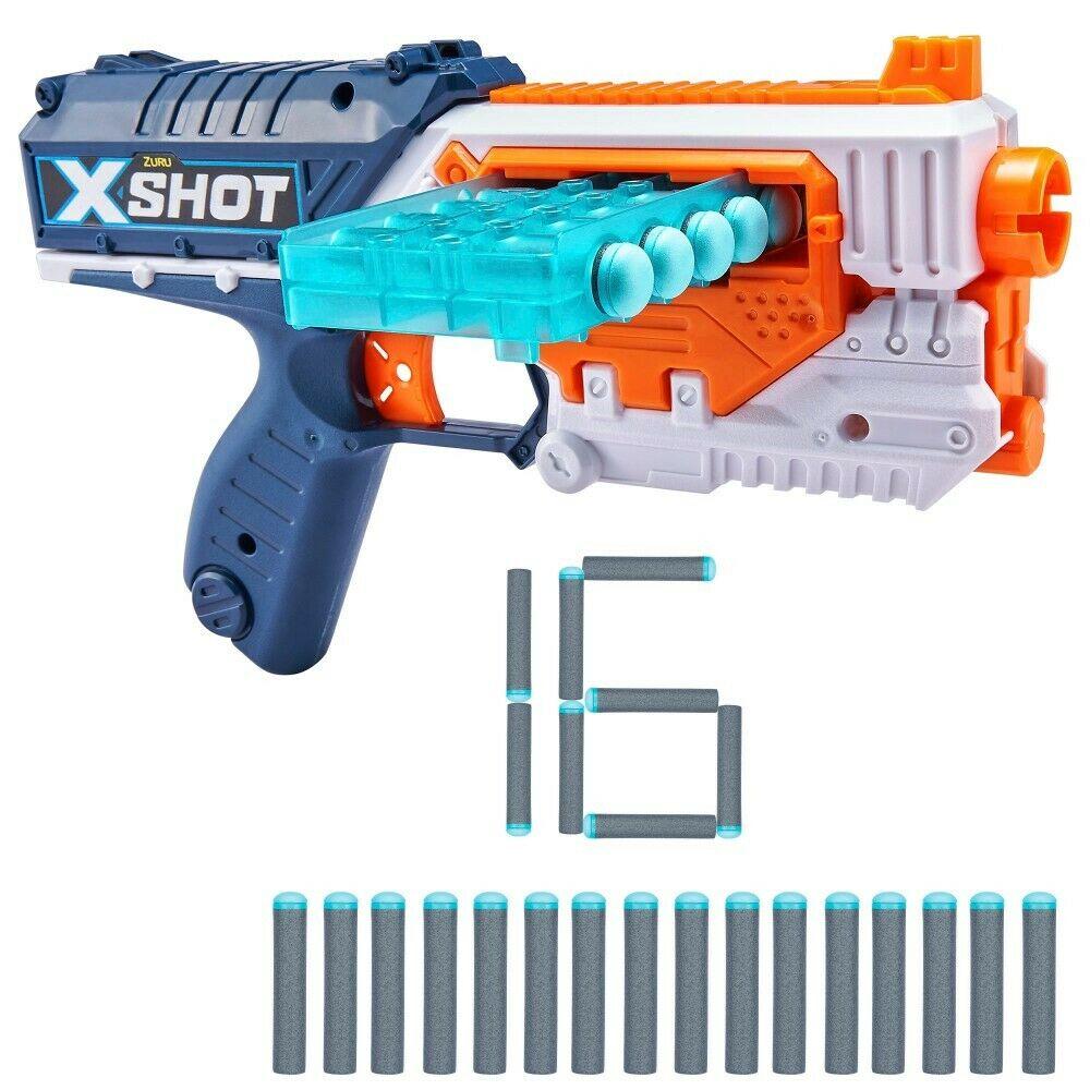 Pistola con munición quick slide excel de x-shot