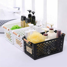 Cargar imagen en el visor de la galería, 2x Cestos plástico con Asas para Almacenamiento, organizacion para baño, cocina
