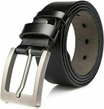 Cargar imagen en el visor de la galería, Cinturon Hombre Cuero Negro Jeans Reversible Piel clasico inspirado en EA
