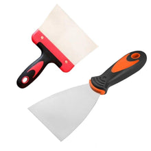 Cargar imagen en el visor de la galería, Cuchillo de masilla de yeso acero herramienta pintura espatula flexible
