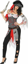 Cargar imagen en el visor de la galería, Disfraz Pirata Zombie Adulto Mujer Para Halloween Carnval Teatro
