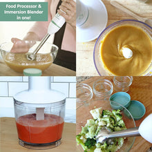 Cargar imagen en el visor de la galería, Emma Set de Batidora 250 W Acero Inoxidable y picadora mango con Vaso trituradir y varillas, trituradora, Licuadora, Vaso de precipitad
