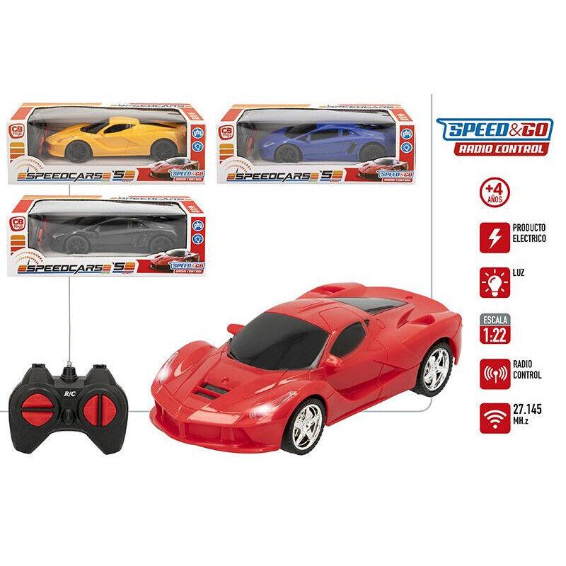 Coche Speed Radio Control Escala 1:22 5x18cm SPEED & GO CON LUZ