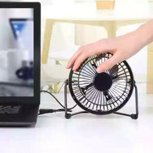 Cargar imagen en el visor de la galería, Mini ventilador Metal silencioso ligero de ordenador USB enfriador ø19 cm
