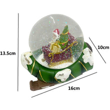 Cargar imagen en el visor de la galería, Bola cristal de agua nieve con musica navidad 16x10x13.5 cm decorativa navideña
