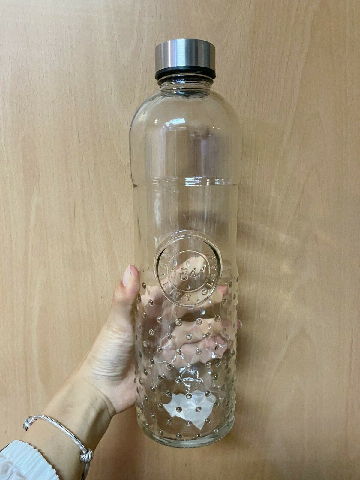 Botella De Cristal De Borosilicato De 1 Litro GOMETY – Con Filtro De Té Y Tapa A Prueba De Fugas, 1000 Ml, Ideal Para Agua, Zumos O Té