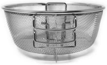Cargar imagen en el visor de la galería, Cestillo para Freír con Mango Plegable y Enganches para la Sartén cesta redonda
