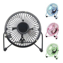 Cargar imagen en el visor de la galería, Mini ventilador silencioso ligero de ordenador USB recargable enfriador 14 cm
