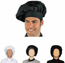 Cargar imagen en el visor de la galería, Gorro cocinero che unisex, talla única, ajustable con velcro, gorro francés
