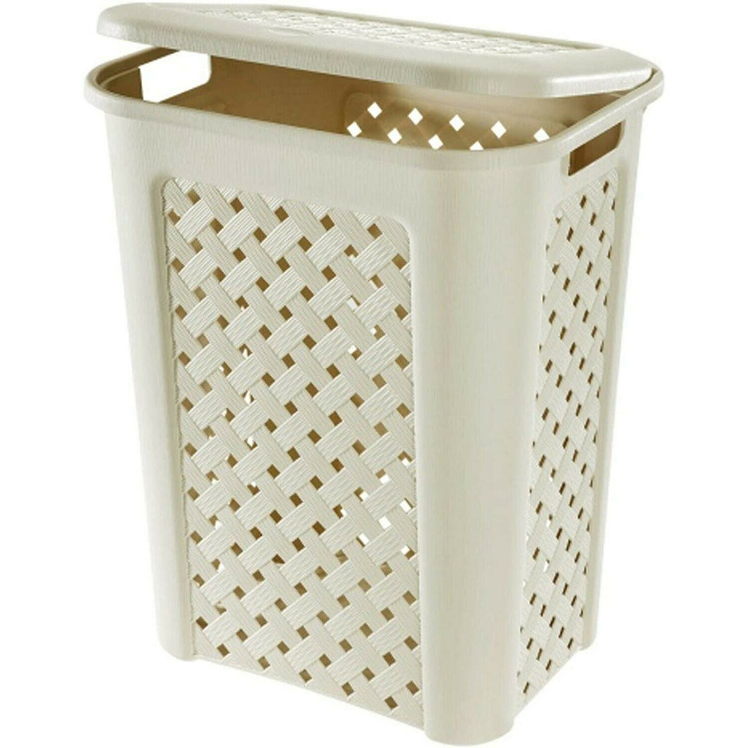Pongatodo Cesto Plastico Con Tapa Para Ropa Arianna 30 litros 37.5x27.5x47 cm