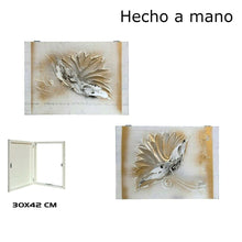 Cargar imagen en el visor de la galería, CUADRO TAPA CONTADOR 35X50 30X42 cm  ARBOL MADERA FLORES CHAMPÁN MANDALA
