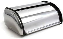 Cargar imagen en el visor de la galería, Panera de metal con tapa abatible contenedor para pan metálico 43.5x27.5x18 cm
