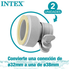 Cargar imagen en el visor de la galería, PACK 2 Boquillas Adapdatores Tipo B Para Acoplar Mangueras de 38 mm a conexiones de 32 mm, Piscina Y Depuradoras INTEX 1.25/1.5 PUL
