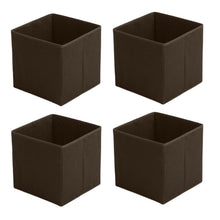 Cargar imagen en el visor de la galería, Pack 4 Cubos de almacenaje TNT 31x31x31cm para estanteria caja cuadrado plegable
