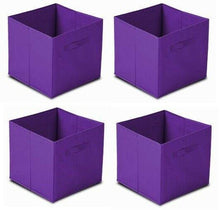 Cargar imagen en el visor de la galería, Pack 4 Cubos de almacenaje TNT 31x31x31cm para estanteria caja cuadrado plegable
