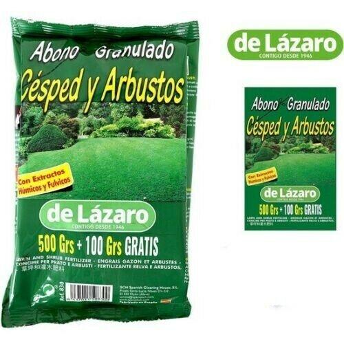 Abono Césped Y Arbustos,con Extractos Húmico y Fulvicos 500+100GRS
