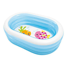 Cargar imagen en el visor de la galería, PISCINA HINCHABLE OVAL 163X107X46CM 230 L infantil familiar jardin verano
