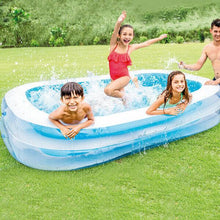 Cargar imagen en el visor de la galería, PISCINA HINCHABLE FAMILIAR 770 L-262X175X56 CM JARDIN VERANO
