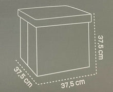 Cargar imagen en el visor de la galería, Púff Taburete de Almacenamiento Plegable Asiento de Almacenaje Cubo Otomano Reposapié
