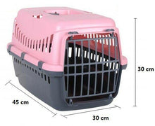 Cargar imagen en el visor de la galería, Transportin para mascota Gato, perro Cachorro , Jaula de viaje para mascota Rosa
