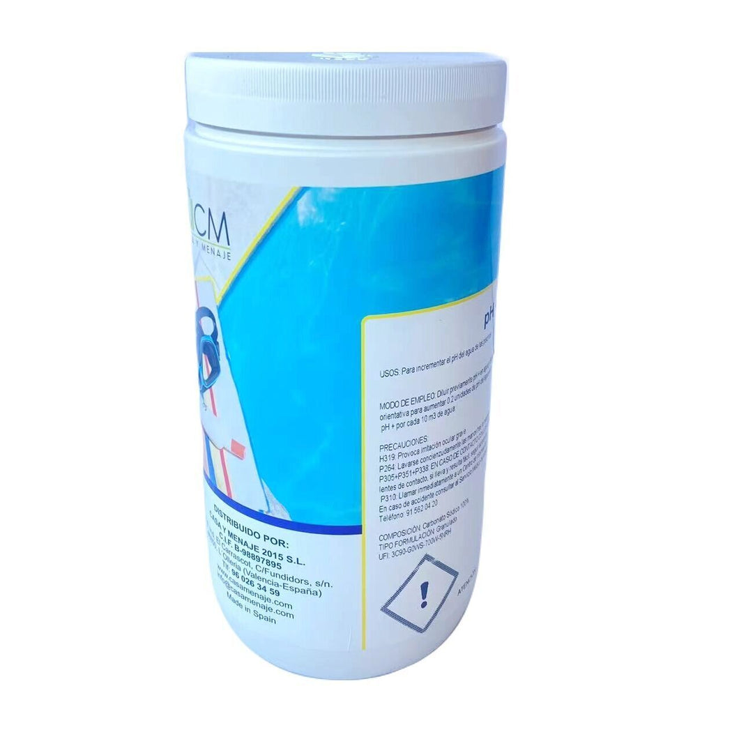 Elevador/Incrementador/Aumentador de PH + granulado 1kg Especial para Piscina