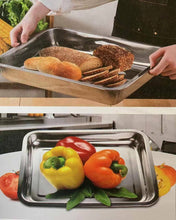 Cargar imagen en el visor de la galería, BANDEJA ACERO INOXIDABLE PARA COCINA HORNO
