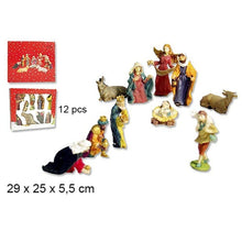 Cargar imagen en el visor de la galería, Nacimiento Resina 12 Piezas Aprox 10 Cm Figuras Navidad Decoracion Belen
