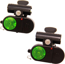 Cargar imagen en el visor de la galería, 2 X Alarmas Detectores Avisador de Picada Pez para Caña de Pescar con Luz Sonido
