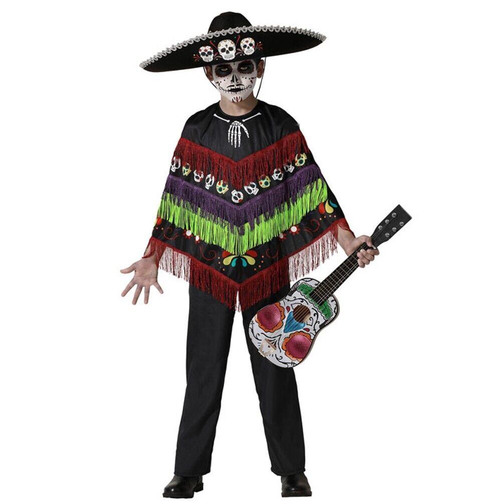 Disfraz Esqueleto Mexicano Muerte Mexicana Musical Niño Infantil Halloween