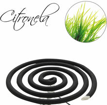 Cargar imagen en el visor de la galería, PACK.10 ESPIRALES DE INCIENSO CITRONELA  ANTIMOSQUITOS
