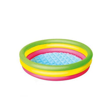 Cargar imagen en el visor de la galería, Piscina infantil hinchable 3 anillos con Fundo Alcochado 102cm x 25cm 62 L

