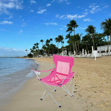 Cargar imagen en el visor de la galería, Silla plegable Playa camping pesca portable montaña acampada picnic, 50x50x80 cm
