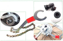Cargar imagen en el visor de la galería, Cadena herramienta bici removedor de Rueda Libre Llave de pedalier portátil
