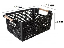 Cargar imagen en el visor de la galería, 2x Cestos plástico con Asas para Almacenamiento, organizacion para baño, cocina
