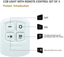 Cargar imagen en el visor de la galería, Juego 3 Luces LED con mando a distancia, funciona con pilas, para armarios, baño
