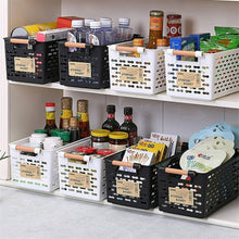 Cargar imagen en el visor de la galería, 2x Cestos plástico con Asas para Almacenamiento, organizacion para baño, cocina
