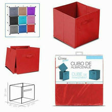 Cargar imagen en el visor de la galería, Pack 4 Cubos de almacenaje TNT 31x31x31cm para estanteria caja cuadrado plegable
